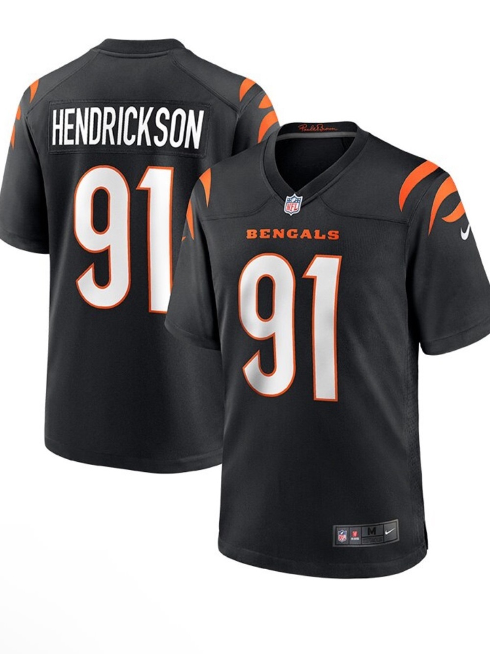 Bengals NFL Hendrickson Nike Cincinnati black game jersey football 3XL NEW